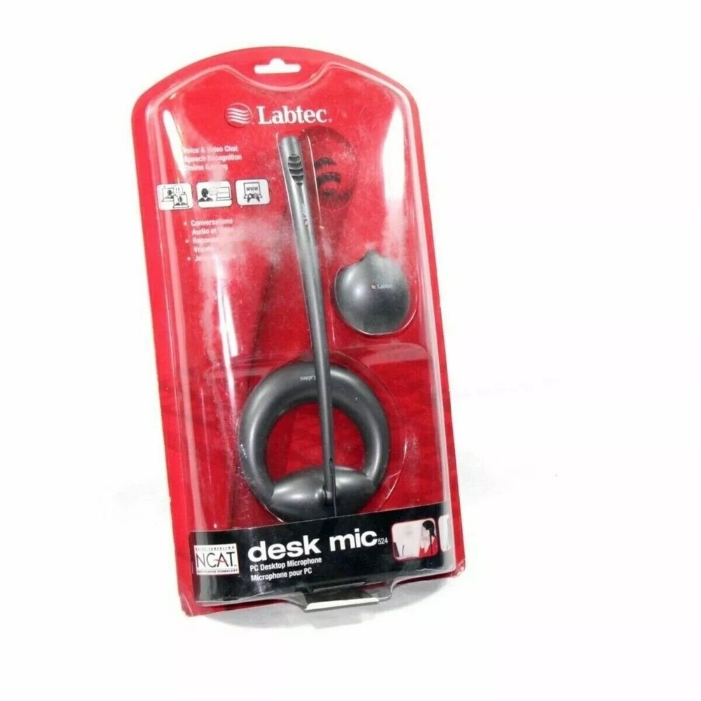 BRAND NEW SEALED--Labtec 524 Desktop Microphone