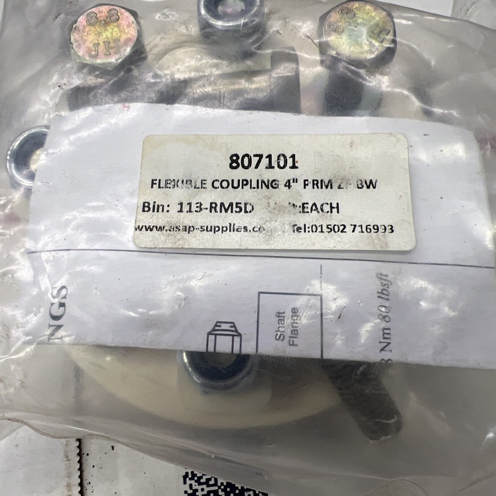 Flexible coupling 4" 807101