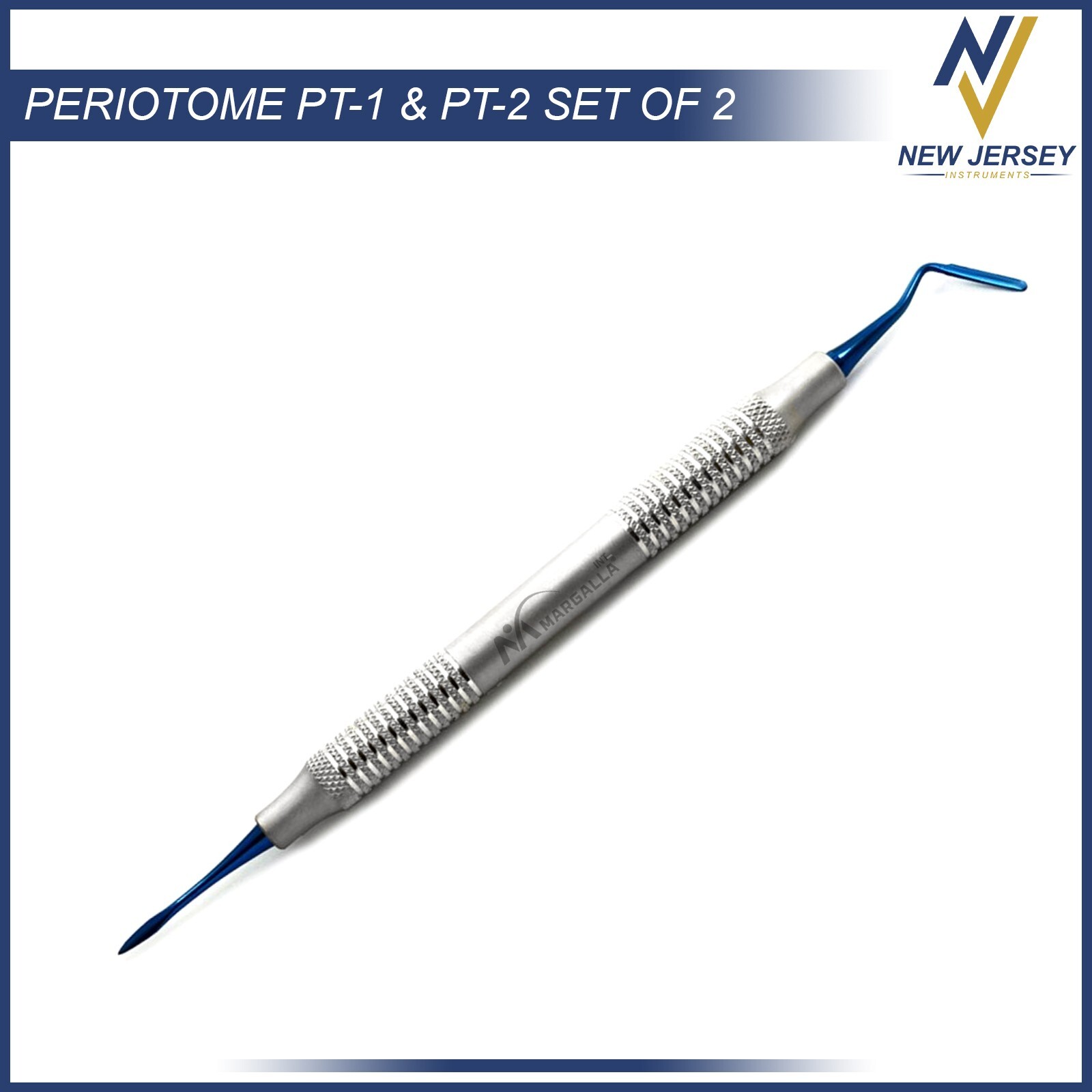 Dental Periotome PT1 PT2 Serrated Periodontal Ligament Implant Tooth Extraction