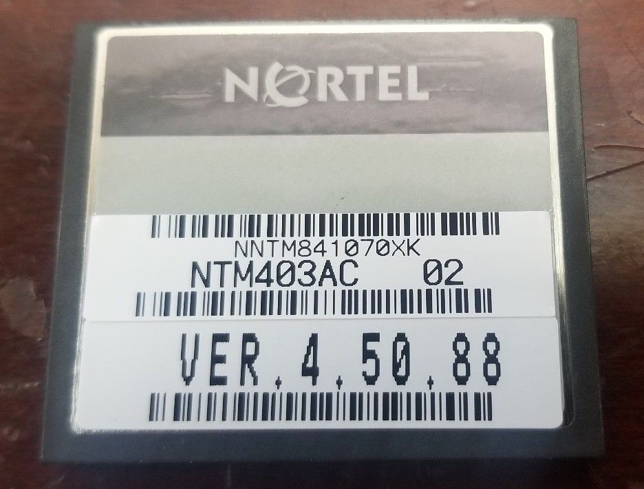 Nortel NTM403AC-01 64MB CF Compact Flash Memory Card