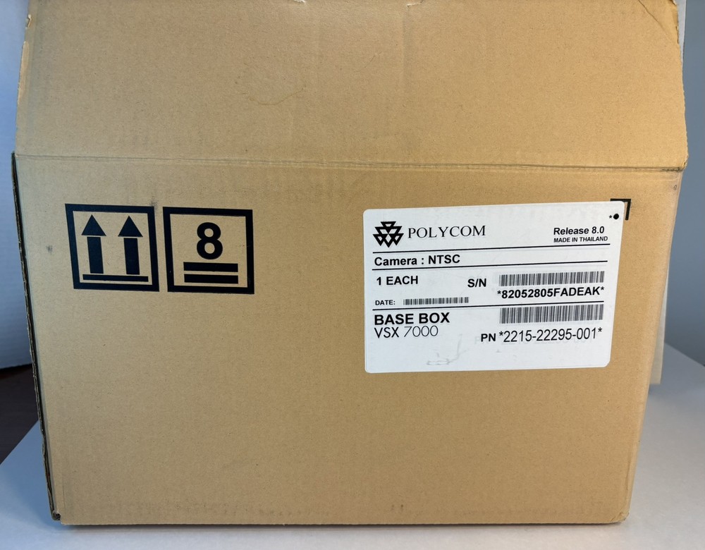 Polycom VSX 7000 NTSC Camera Video Conferencing System W/ Remote & Cables