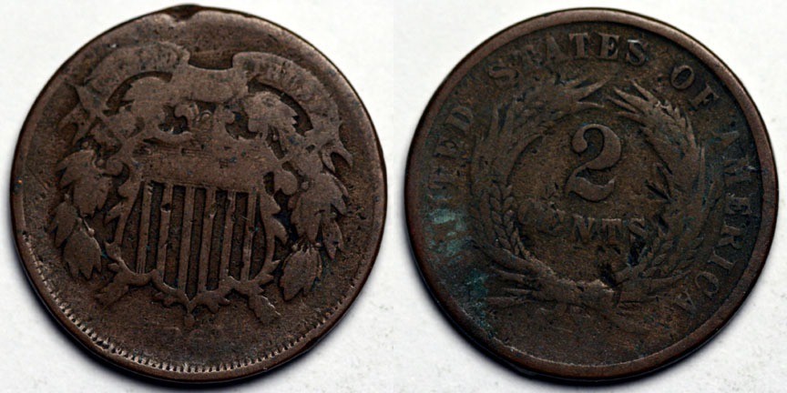 1864 Two Cent Piece