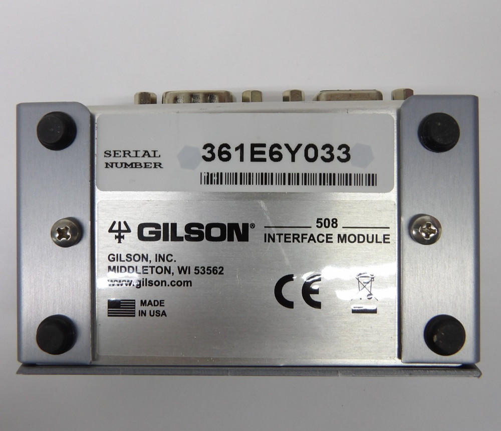GILSON 508 Interface Module 12V DC 50mA GSIOC RS-232