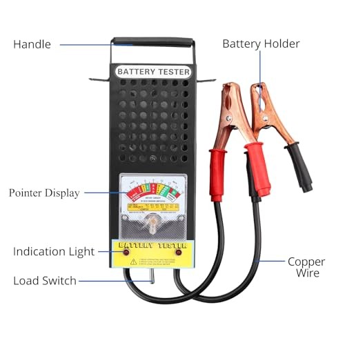 CRLITSIY Battery Load Tester, 6V 8V 12V Alternator Load Tester POINTER
