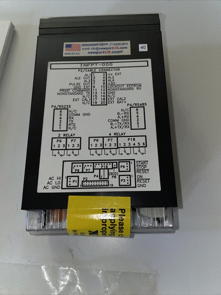 Newport Infinity INFPT-000 Process Panel Mount Timer/Controller 3191941 NEW