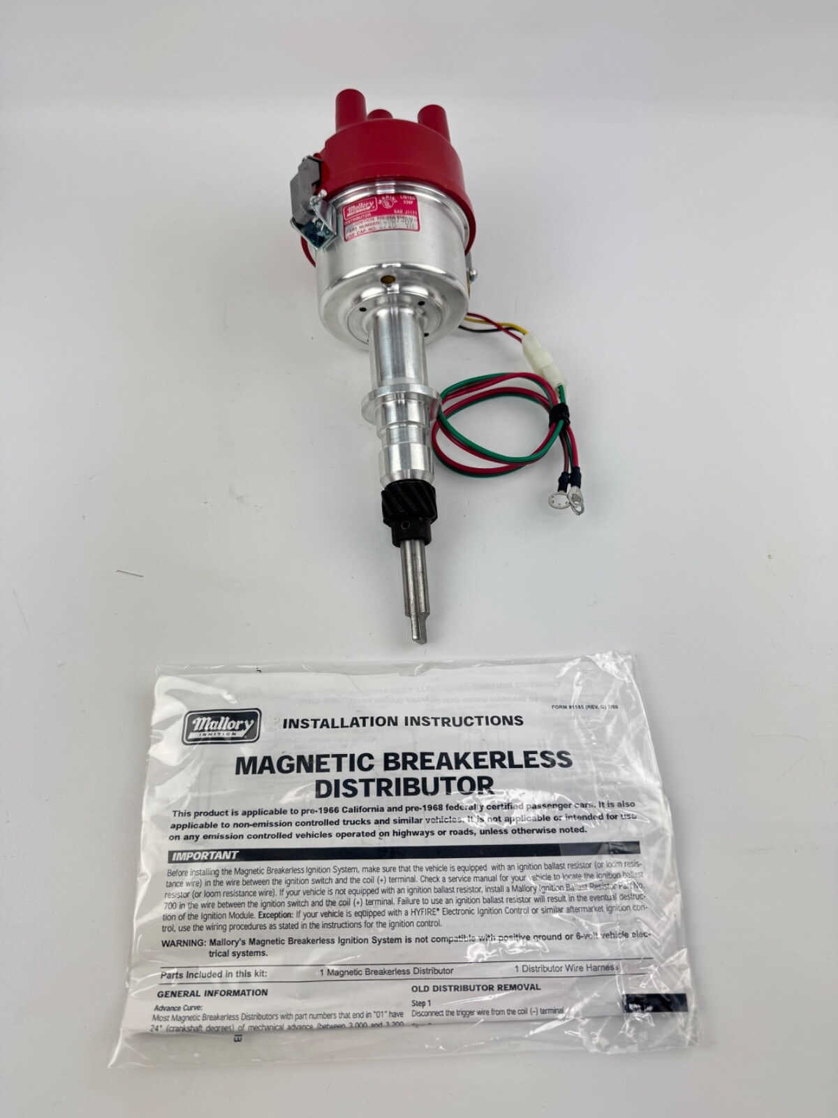 Sierra 18-5486 Marine Electronic Ignition Distributor, Mallory YLM673AV