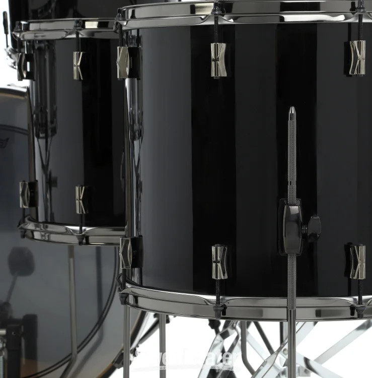 Noble & Cooley CD Maple 5-piece Shell Pack - Black High Gloss with Black Nickel