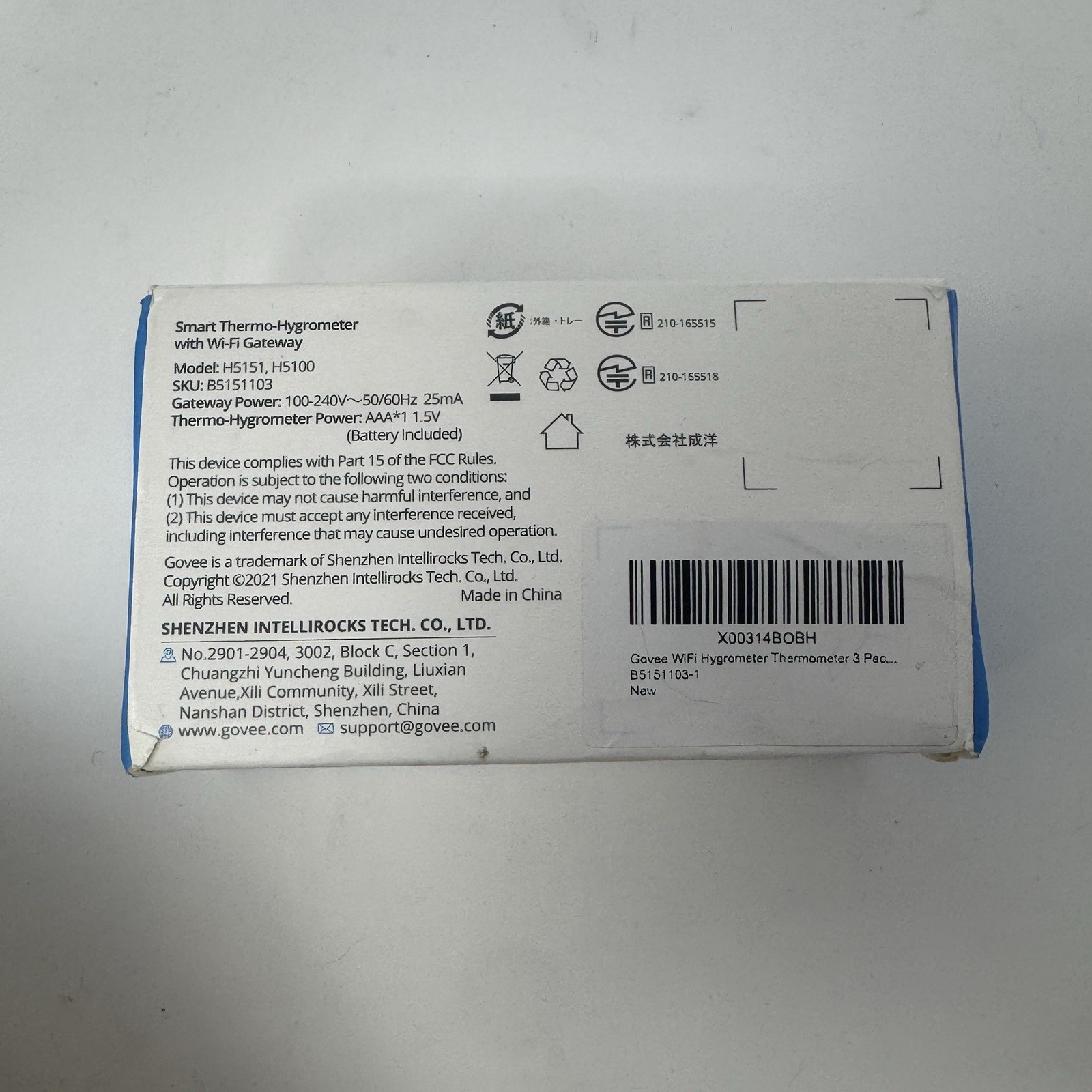 Govee Thermo Hygrometer Sensor 3 Pack WiFi Gateway Indoor Wireless Smart Temp