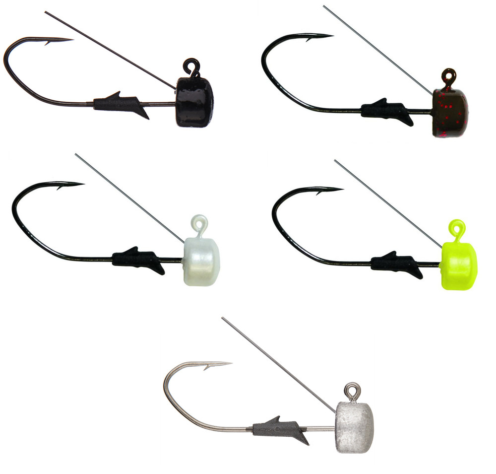 Eagle Claw Lazer Sharp Weedless Pro-V Finesse Ned Rig Jighead 5 pack