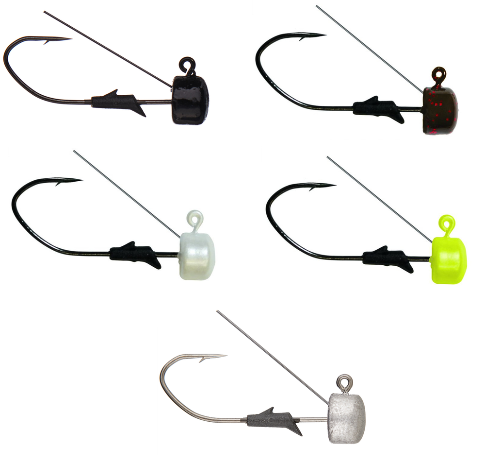 Eagle Claw Lazer Sharp Weedless Pro-V Finesse Ned Rig Jighead 5 pack