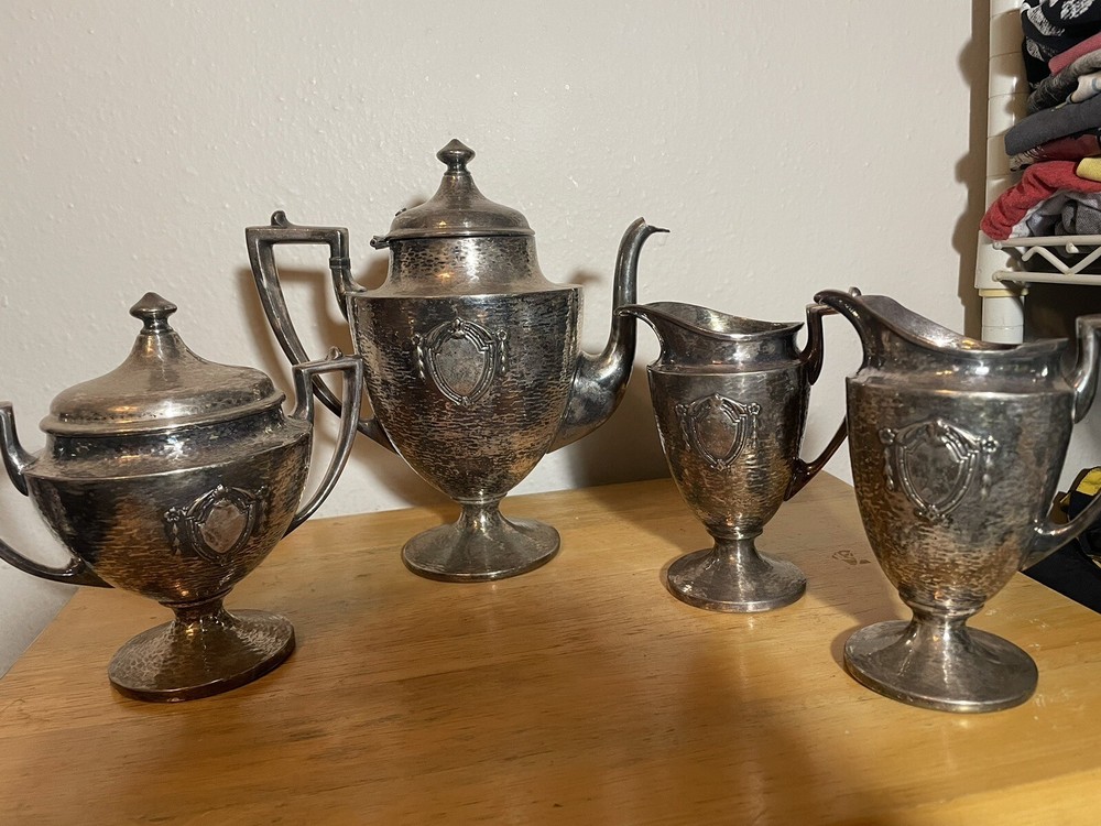 Sheffield Silver plate Teapot 4 Pieces