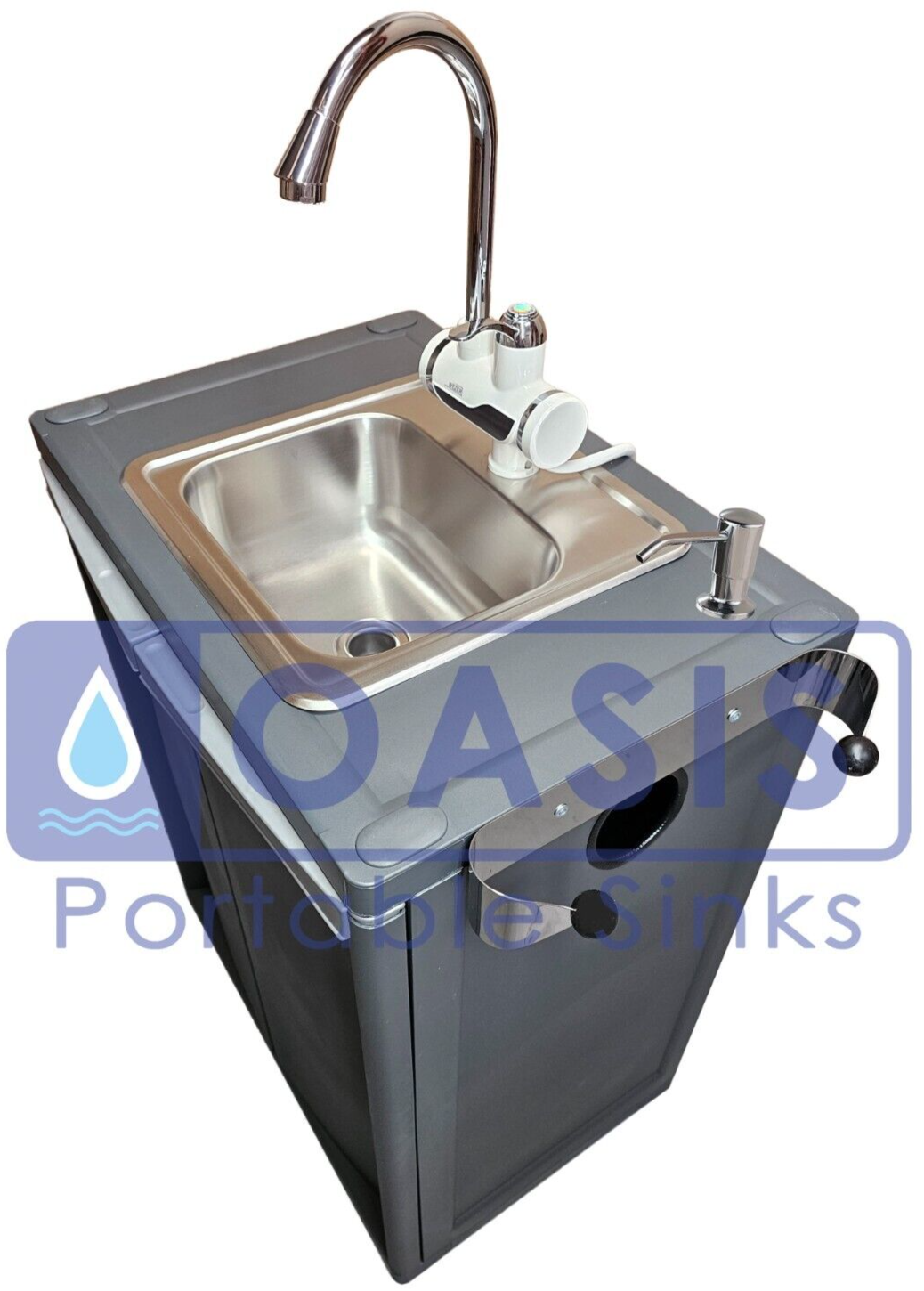 Portable Mobile Sink INSTANT HOT water TANKLESS with Soap and P Towel Dispensers