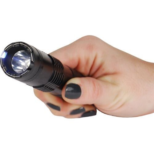 Stun Gun Bashlite 85 Million Volts Flashlight Rechargeable Black
