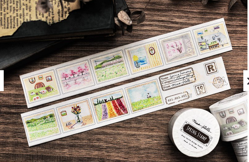 MiaoStelle Spring Stamp Foiled Washi Tape SAMPLE LOOP