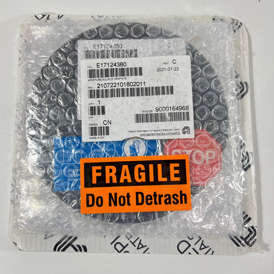 AMAT VARIAN Aperature Source Graphite , Shield Graphite Source Gate , E17124380