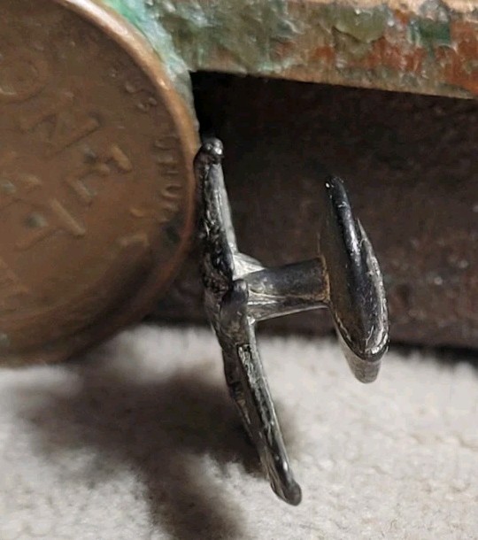 Vintage Metal Collar Shirt Stud INSECT BEE FLY jewelry