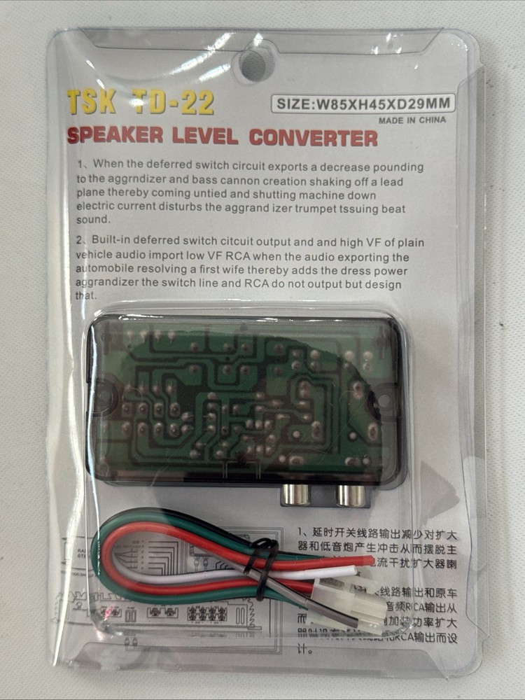 TSK TD-22 Car Stero Speaker Level Converter