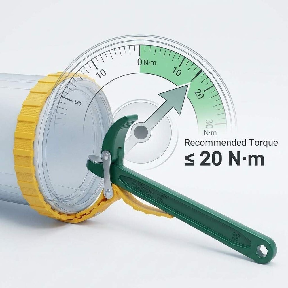 Oil Filter Strap Opener Wrench 12" - Adjustable Strap