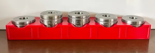 Case Holder Storage Rack for L.E. Wilson Trimmer Bench Top