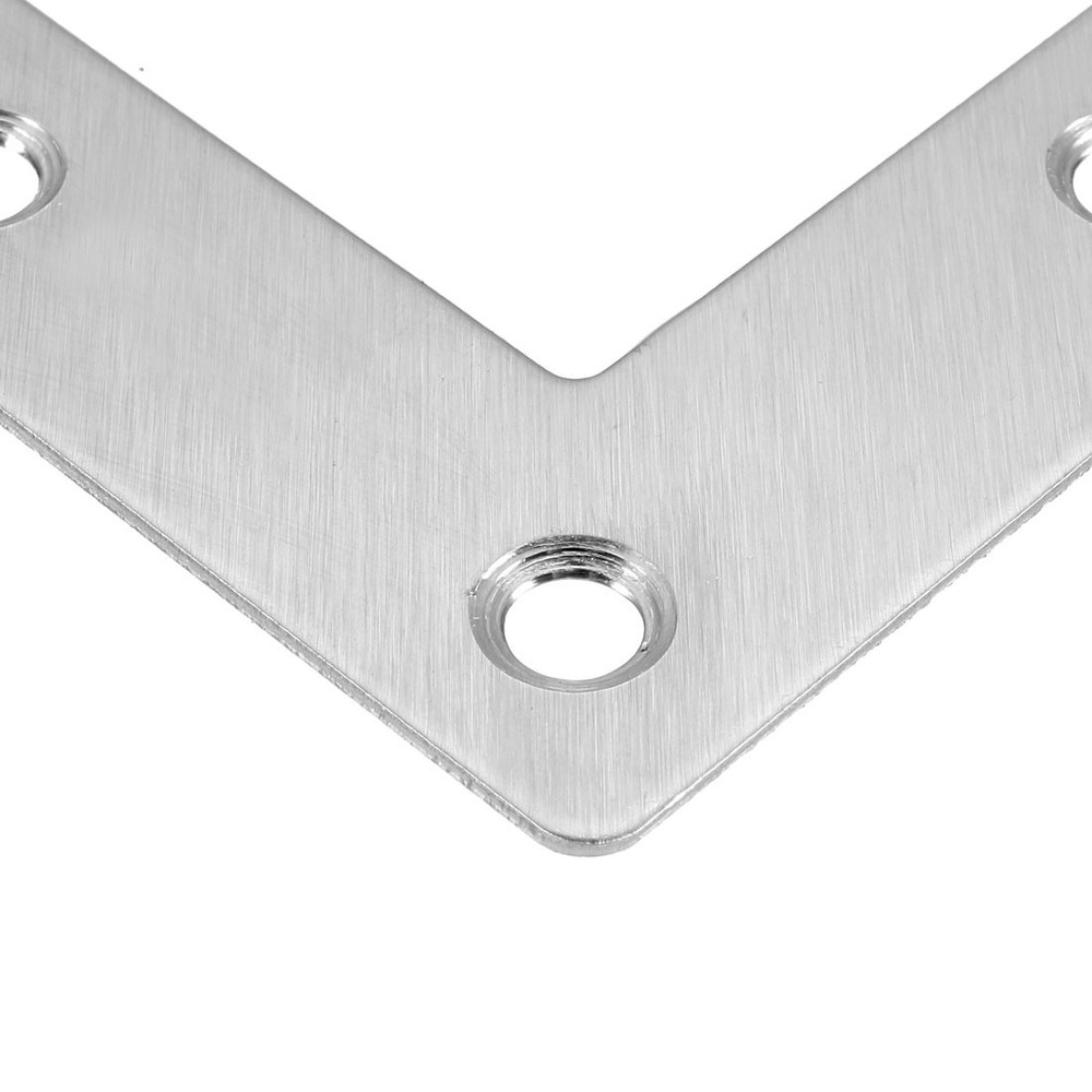 Flat plate shape L 80mmx80mm angle bracket angle brackets repair 5pcs.