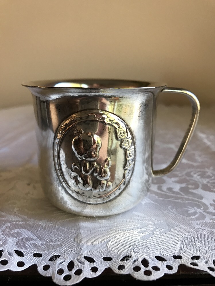 Wonderful "Jesus Loves Me" Silver Plate Children's Cup