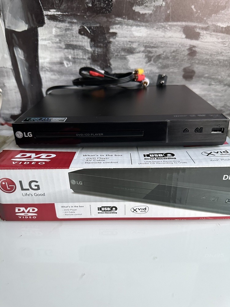 LG DP132 DVD Player USB Direct Recording (Comes With Cables Without Remote)