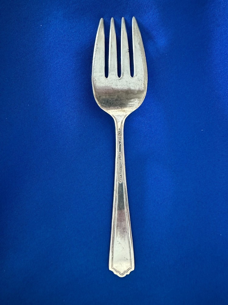 Antique silverplate Cold Meat Serving Fork by Regal Silver Company