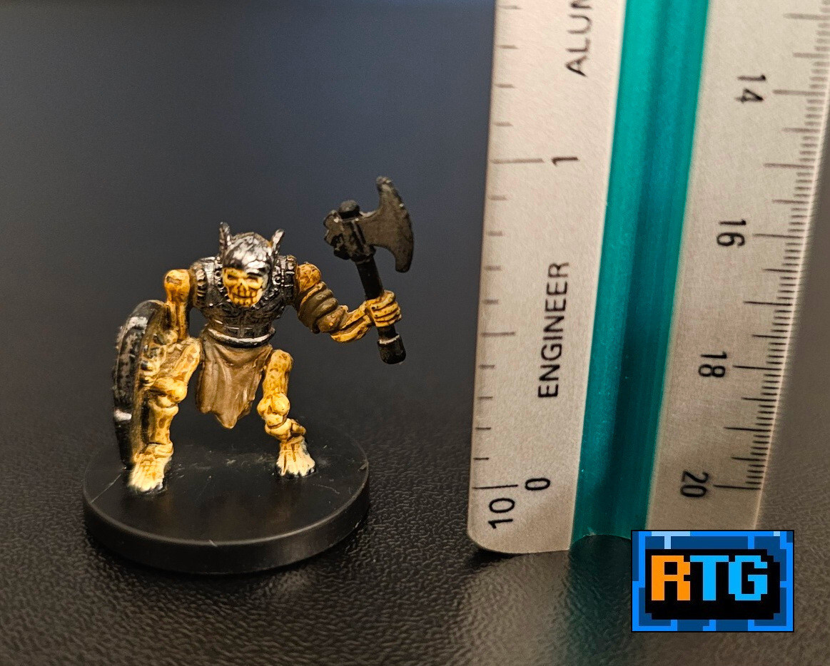 D&D Miniature and Card - Skeletal Dwarf #40 - Dungeons and Dragons - RPG
