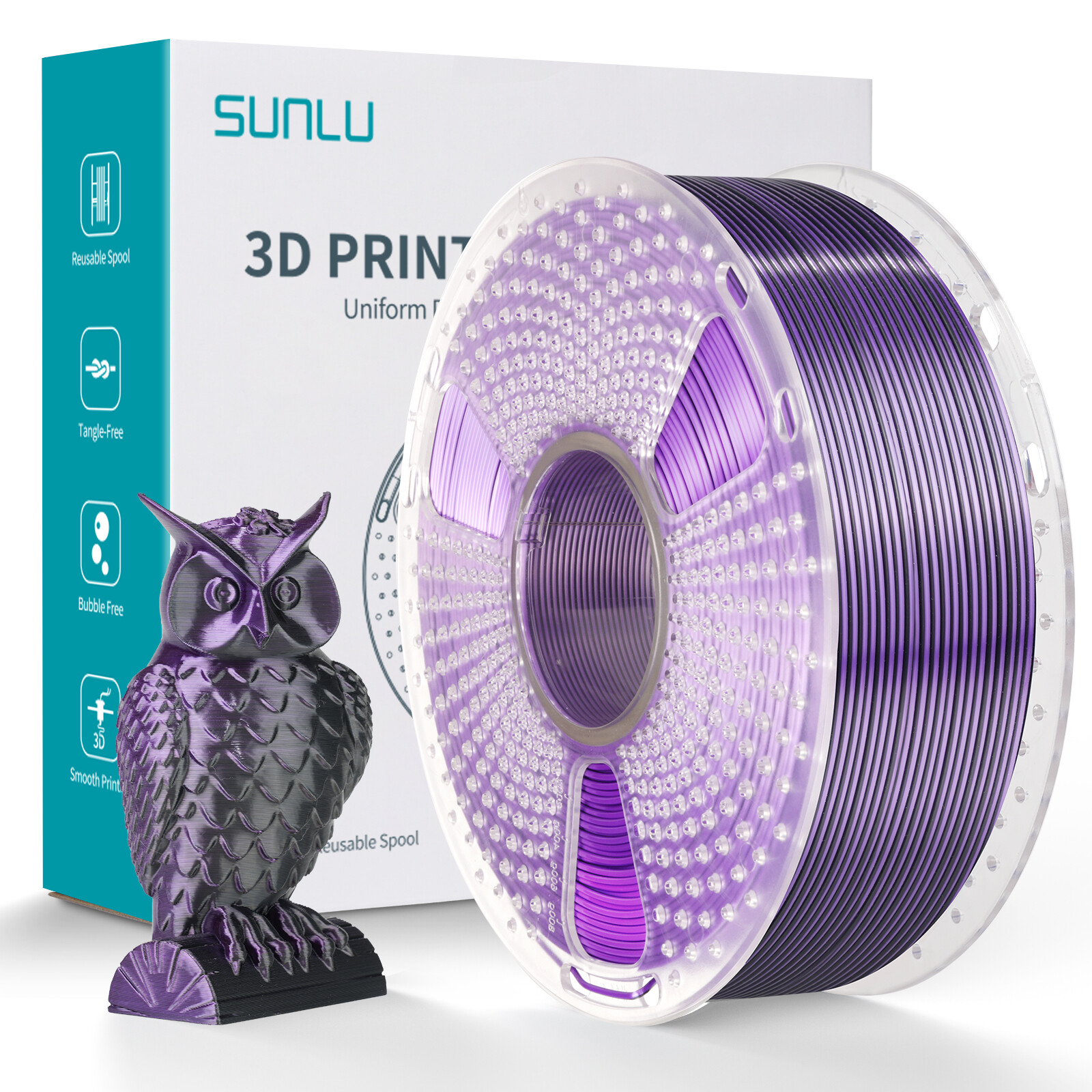 10KG/20KG SUNLU ASA PETG PLA PLA+2.0 PLA-Matte PLA-Meta SILK ABS EABS Filament