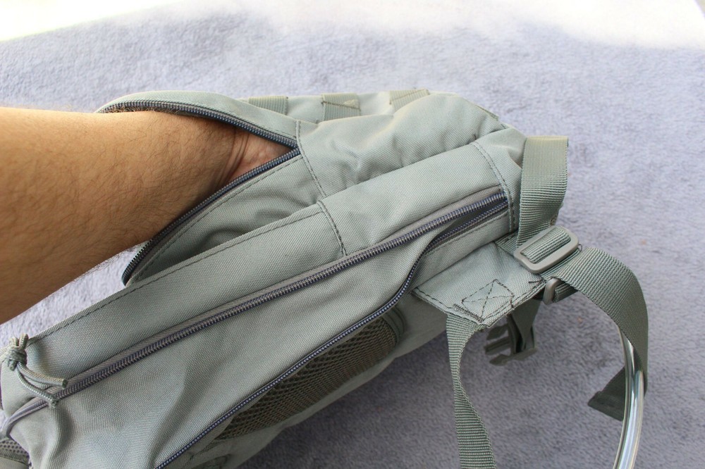 Small Light weight Day Back Pack Hydration backpack Molle Hook Loop Grey OS