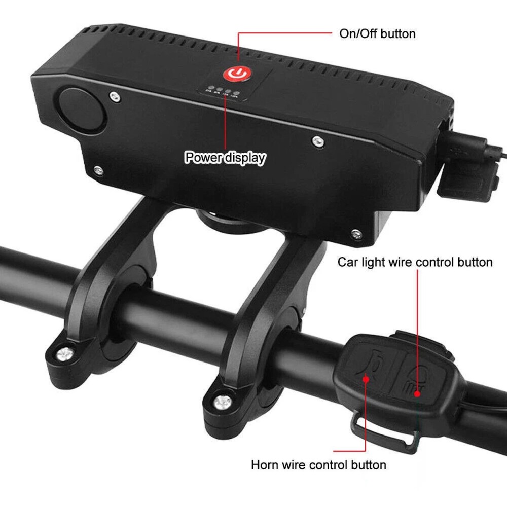 Bicycle Front Headlight Super Bright LED Bike Light Support Power Bank Function