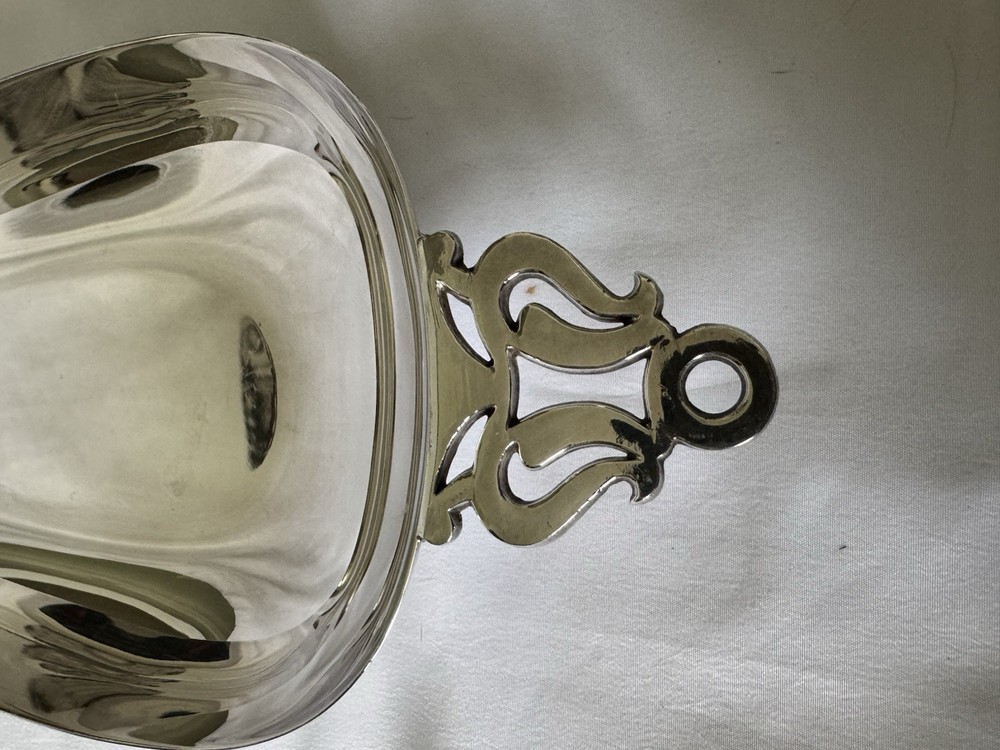 Sheffield Silverplate Handled Bread Tray Serving Dish 17” x 4”