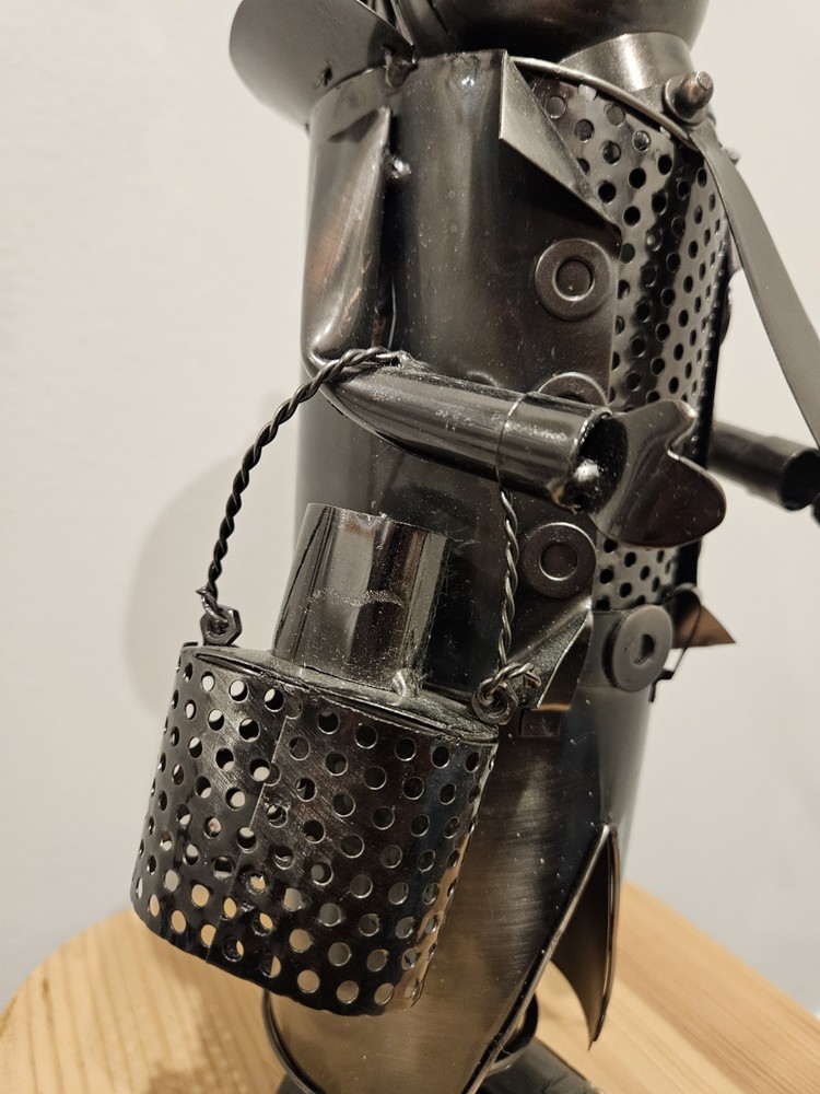 Metal Man Wine Bottle Holder