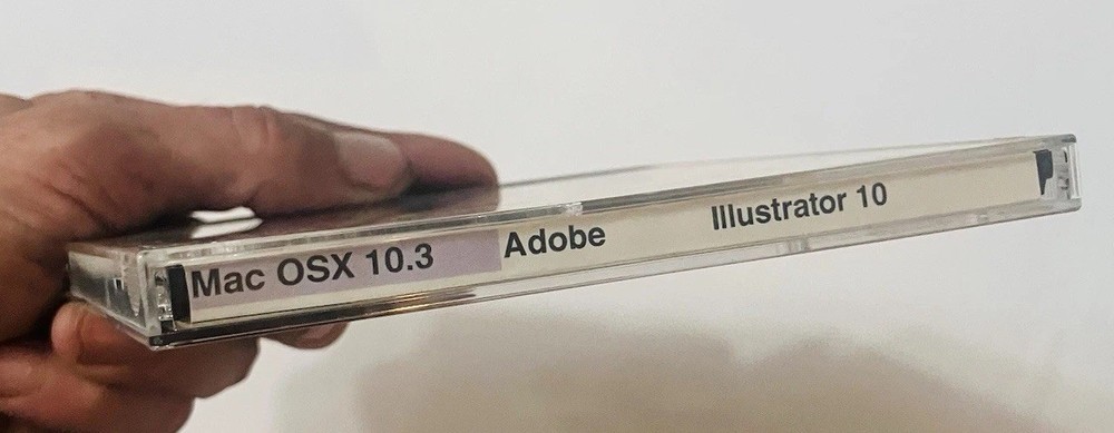 Adobe Illustrator 10 UPGRADE CD for Macintosh w/ Serial | Vintage Software Disc