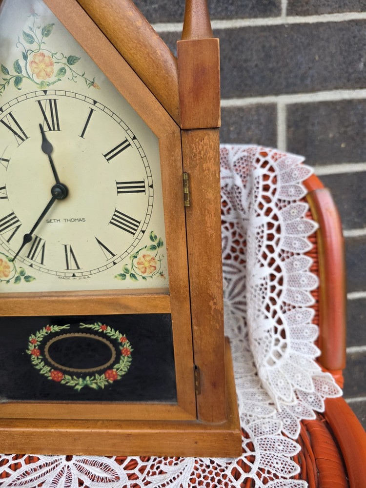 Vintage Seth Thomas Electronic Mantle Clock Tested Works