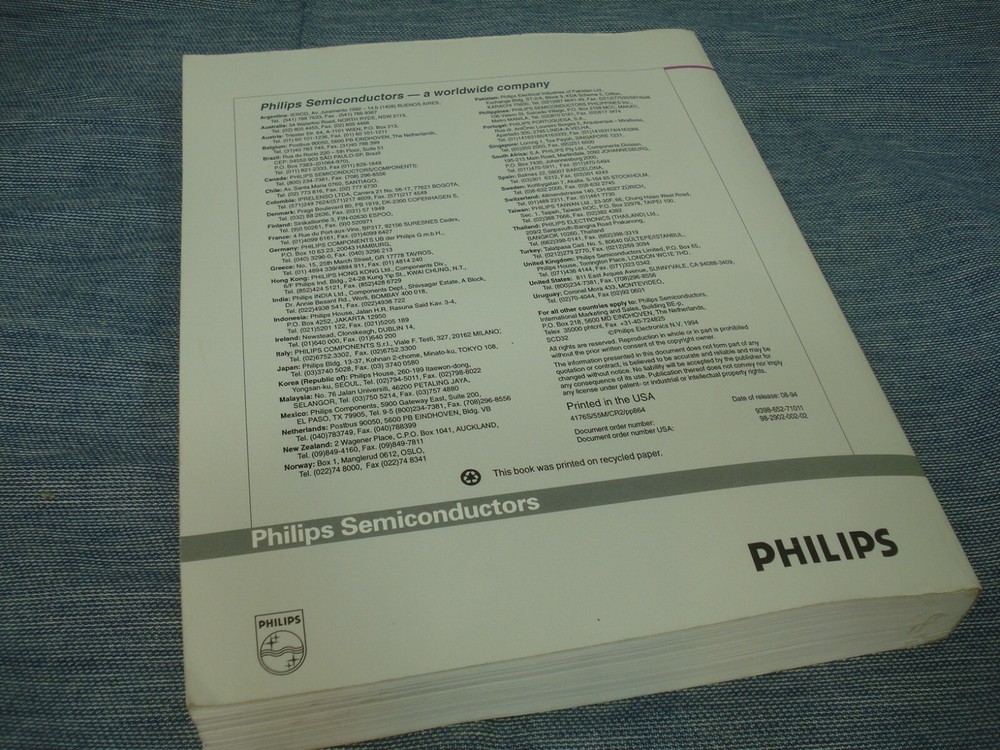 Philips Low voltage CMOS & BiCMOS logic Data Handbook 1995 LQQK!!