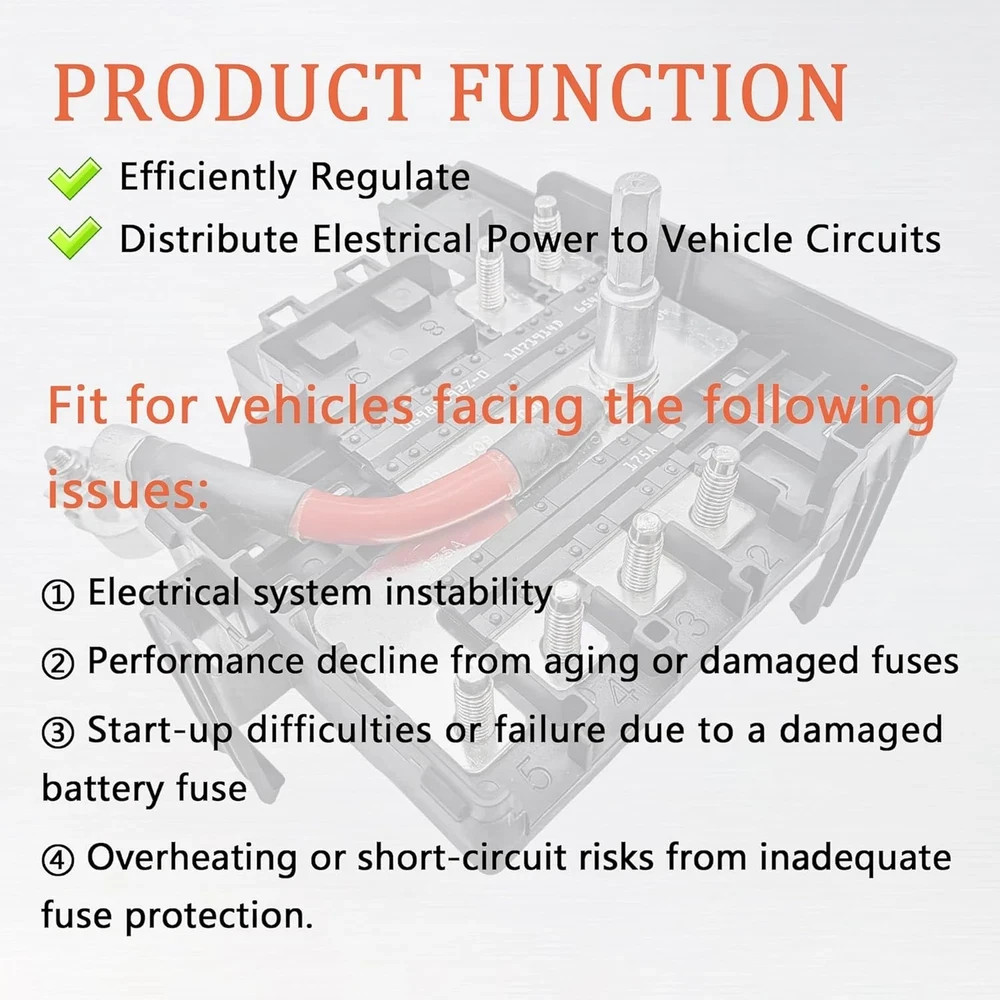Battery Distribution Engine Compartment Fuse Block Compatible with 2017-2019 GMC