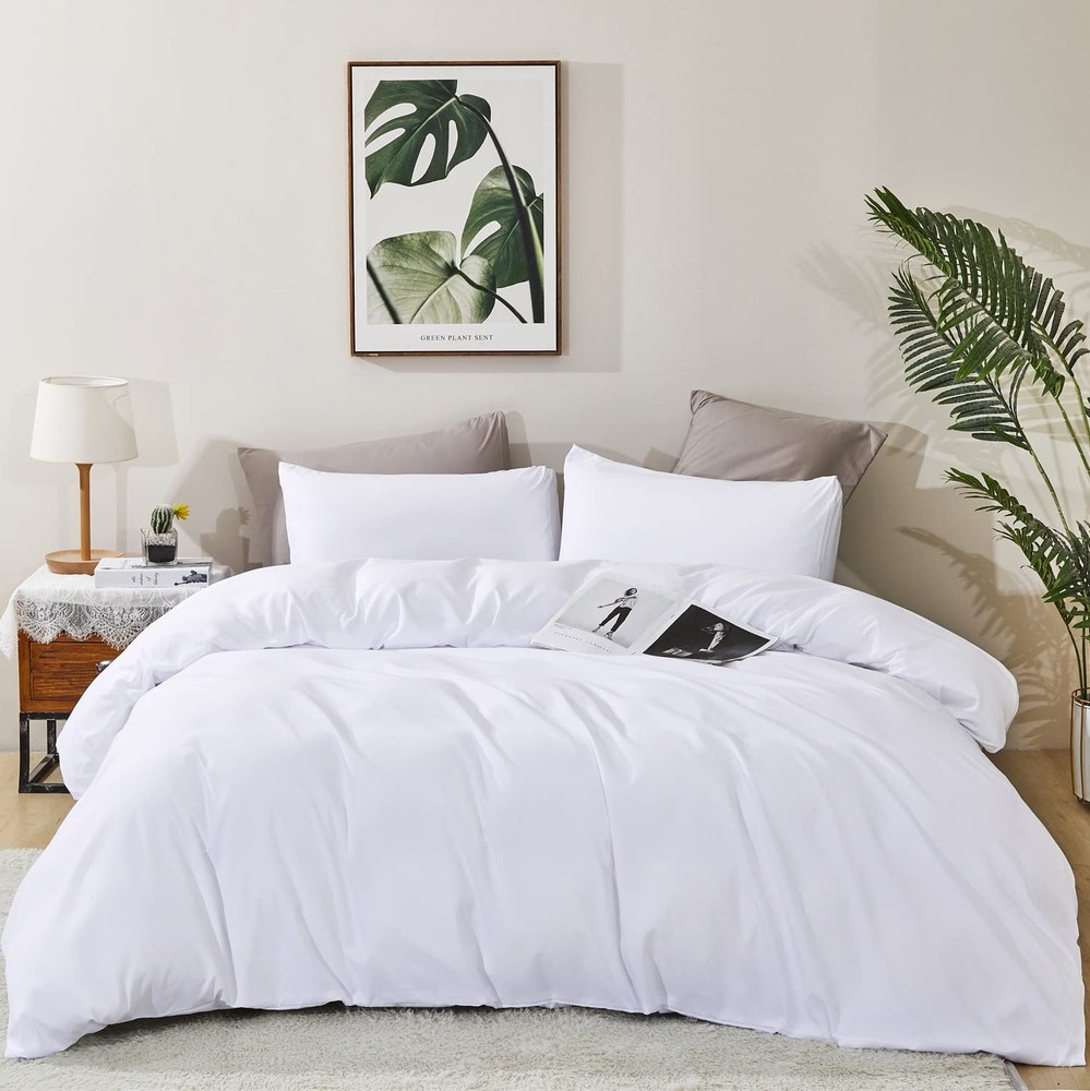 White Comforter Twin White Fluffy Bedding Set Soft Durable Twin Comforter