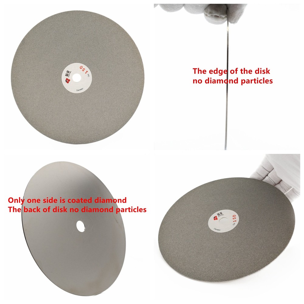 8" inch Diamond Grinding Discs Grit 150 Abrasive Wheel Flat Lap Disk Stone Tools