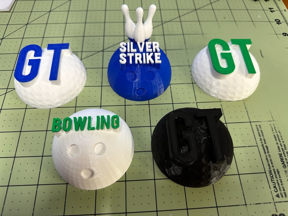 Custom Golden Tee Trackball Dust Cover White/Green