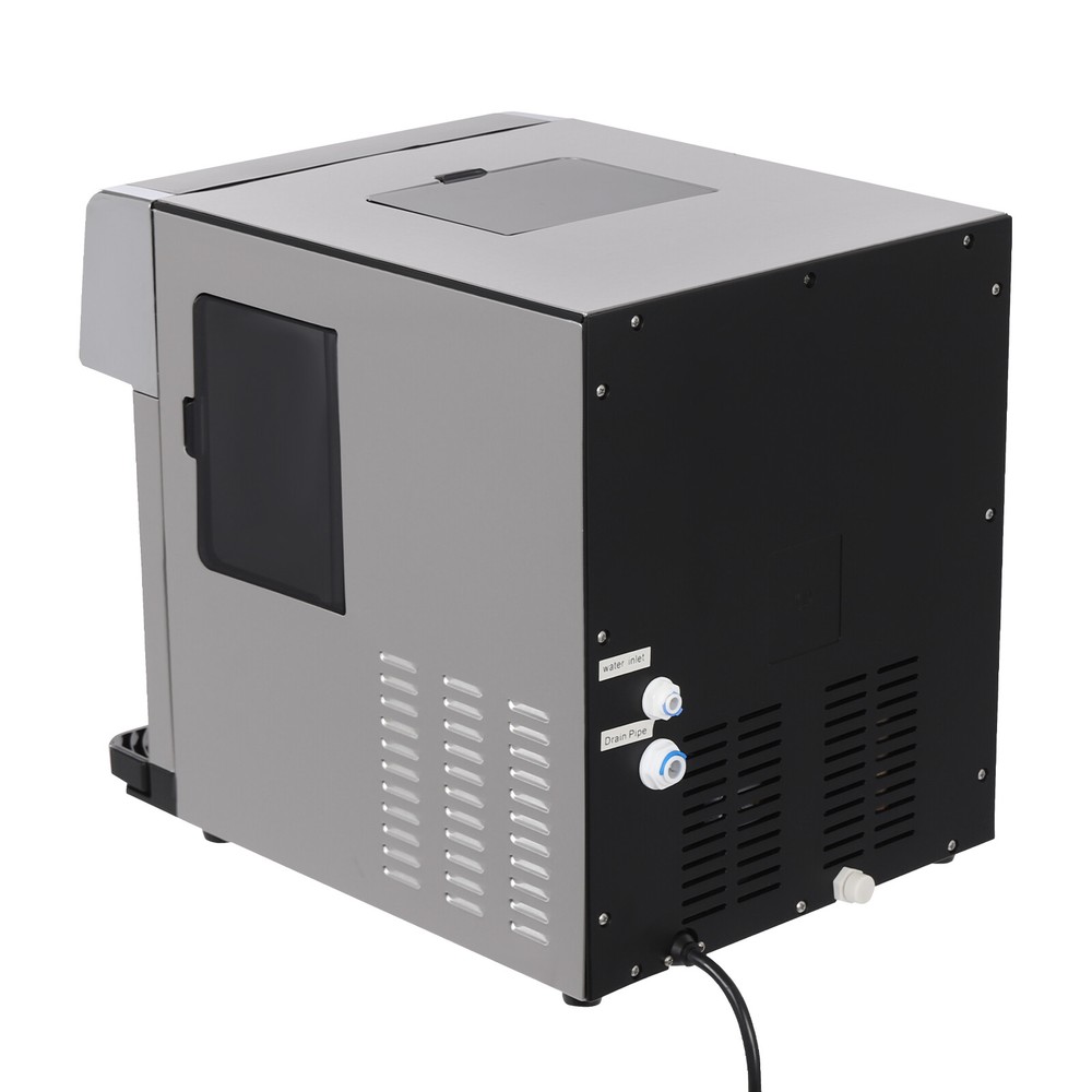 2in1 Self Dispensing Countertop Nugget Ice Maker Cold Water Making Machine