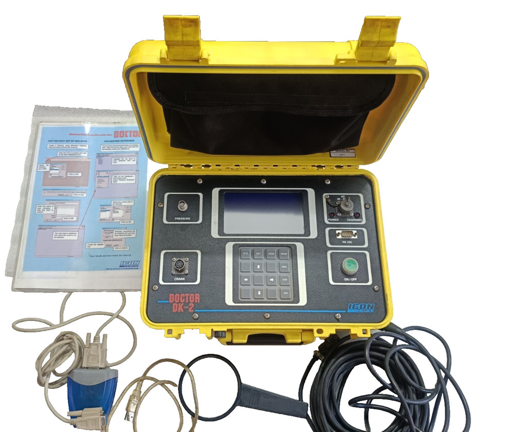 ICON RESEARCH DOCTOR DK-2 PORTABLE CYLINDER PRESSURE ANALYZER