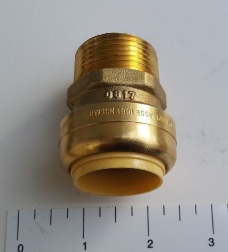 10 PCS. 1" PUSH FIT X 1" MNPT MALE THREADED ADAPTER (LEAD FREE)