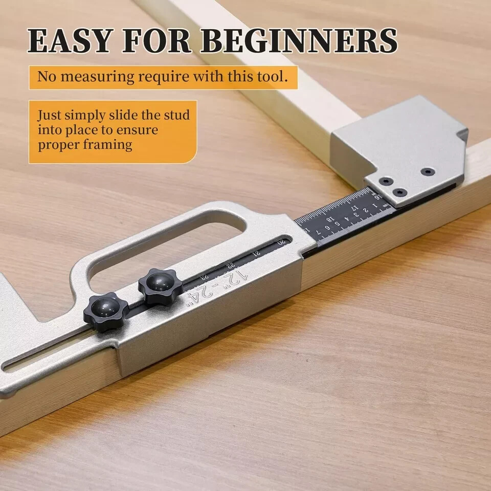 13 IN 1 Framing Tools, 12-24 Inches Framing Stud Layout Tool, Stud Framing Ji...