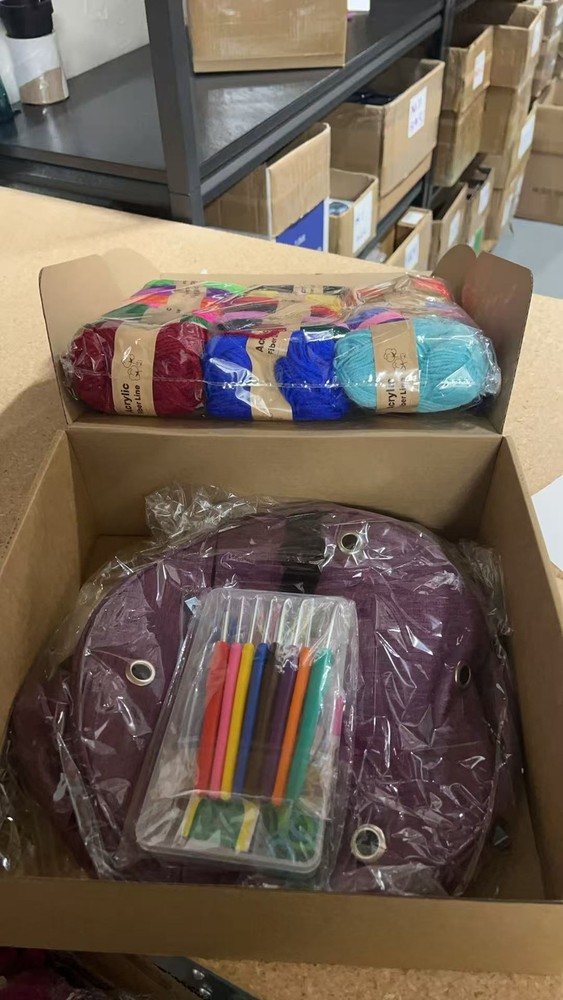 Complete Beginner Crochet Kit with Yarn Hooks Accessories & Storage Bag