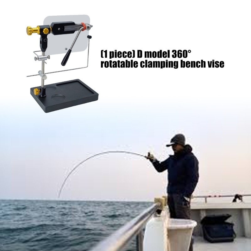 Adjustable Rotating Fly Tying Vise 360 Degree Rotating Lures Making Tool