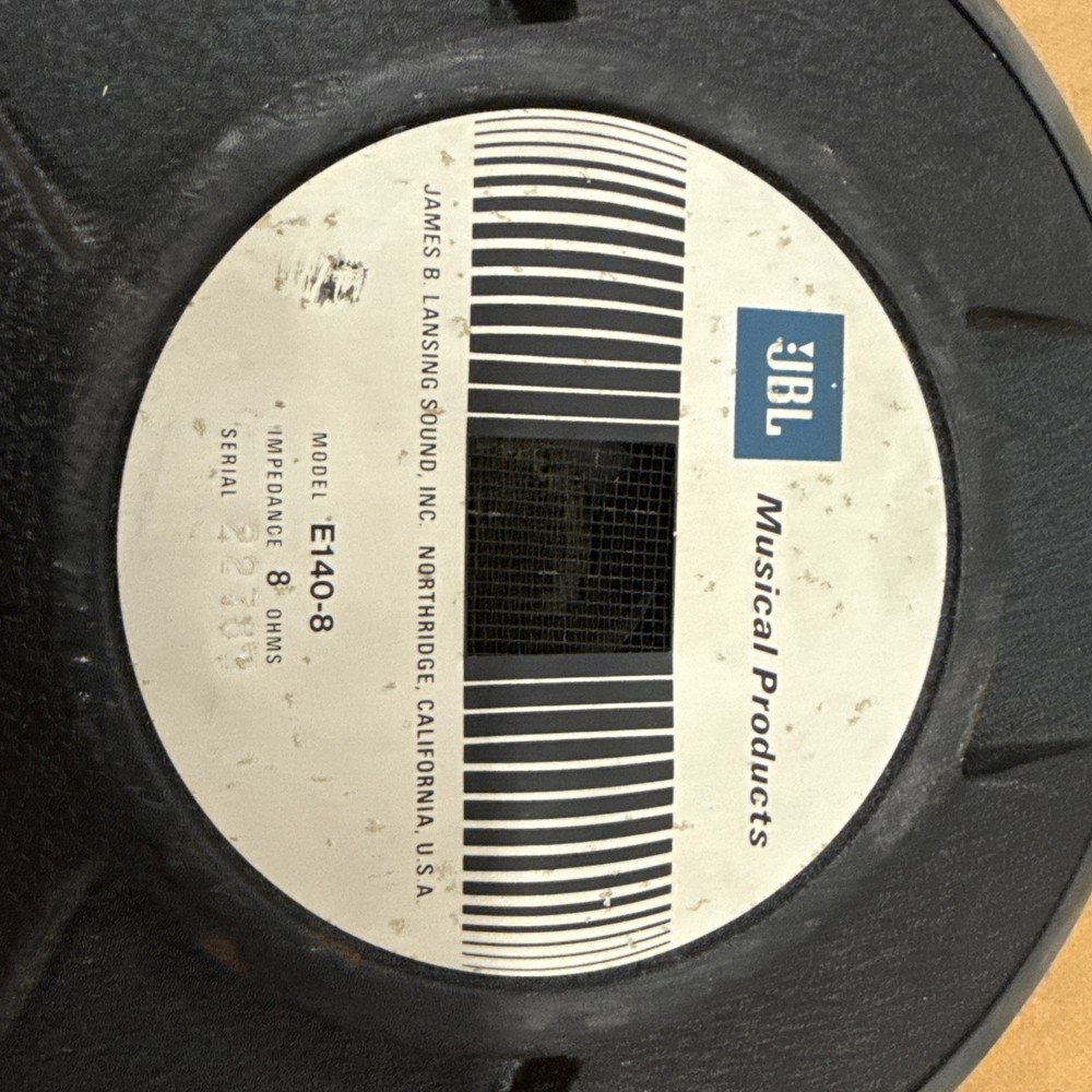 JBL E140 8 Ohm 15" Speakers