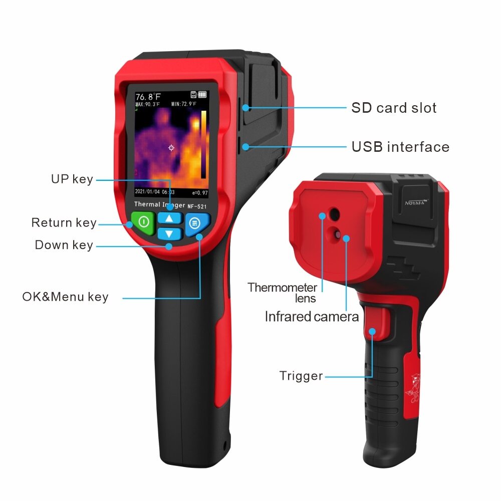 Hot Infrared Thermal Imager Camera Temperature Detector -10 to 400C PC Software