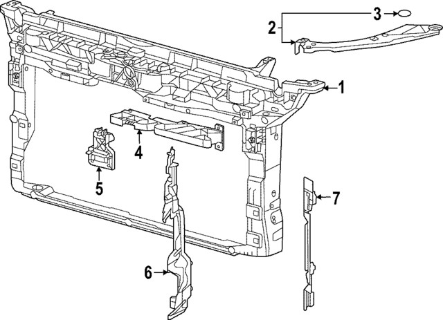 Genuine Volkswagen Air Baffle 5H0-121-283-B