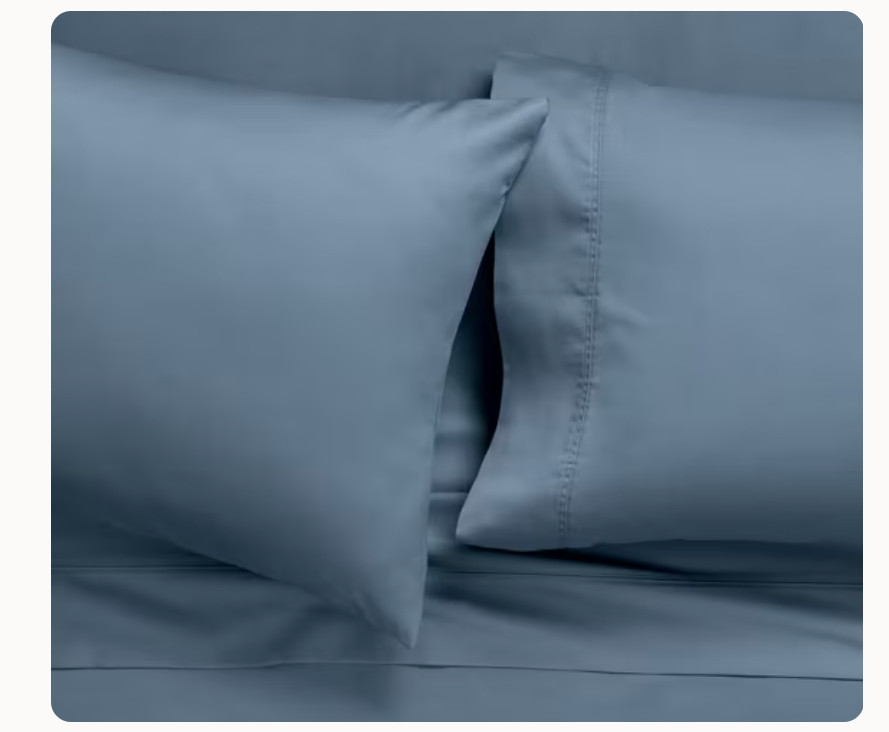 Sleep Number Lyocell Ultra Cloud Gray Flex top King Sheet Set
